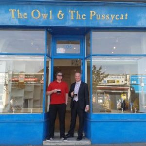 Founders of micropub Owl and Pussycat in Ealing, London